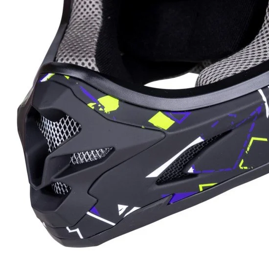 Каска Downhill W-TEC Richpike - Green & Blue Madness Каска Downhill W-TEC Richpike - Green & Blue Madness