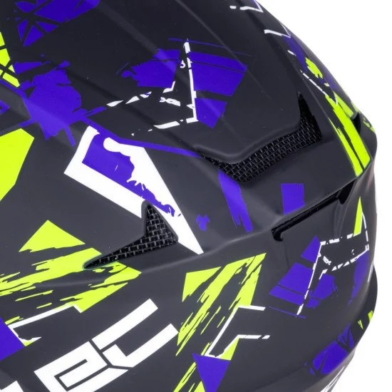 Каска Downhill W-TEC Richpike - Green & Blue Madness Каска Downhill W-TEC Richpike - Green & Blue Madness