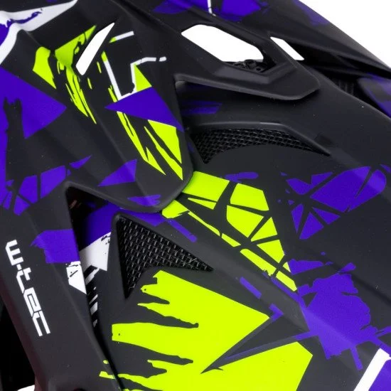 Каска Downhill W-TEC Richpike - Green & Blue Madness Каска Downhill W-TEC Richpike - Green & Blue Madness