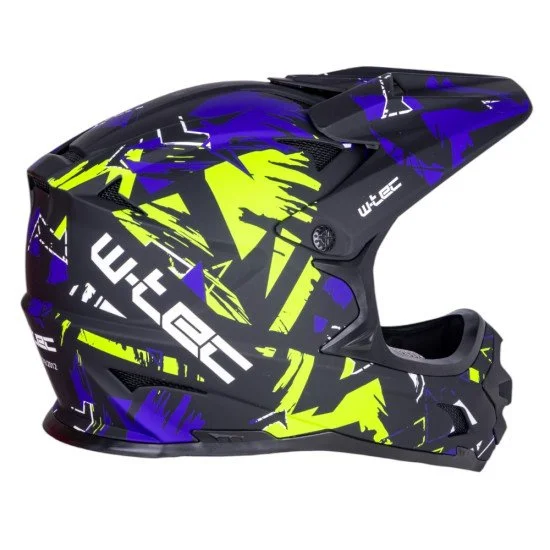 Каска Downhill W-TEC Richpike - Green & Blue Madness Каска Downhill W-TEC Richpike - Green & Blue Madness