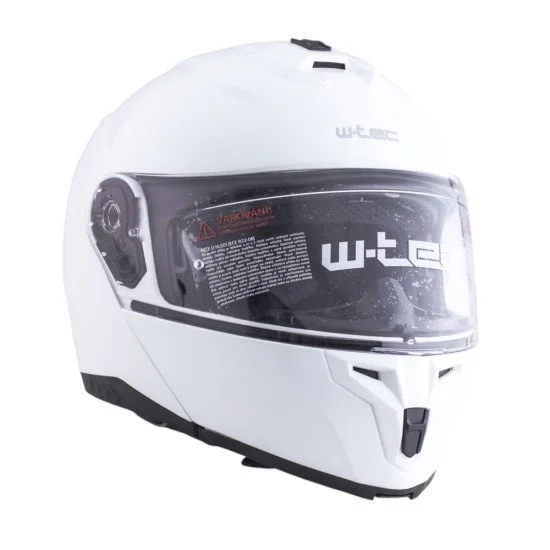Мото каска W-TEC Benidor, Бял гланц Мото каска W-TEC Benidor, Бял гланц