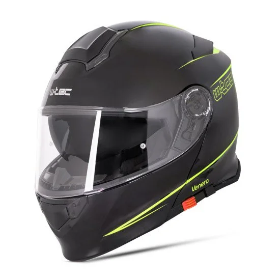 Мото каска W-TEC Venero, Черен гланц - жълт Мото каска W-TEC Venero, Черен гланц - жълт