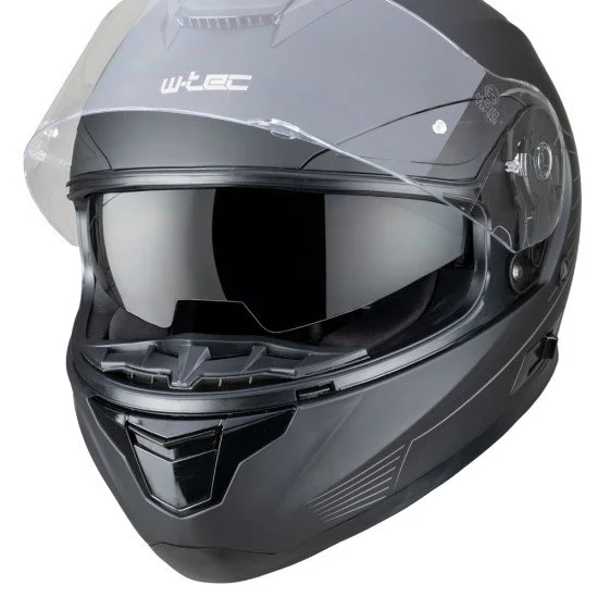 Мото каска W-TEC Yorkroad Solid-Бял-Сив-Гланц Мото каска W-TEC Yorkroad Solid-Бял-Сив-Гланц