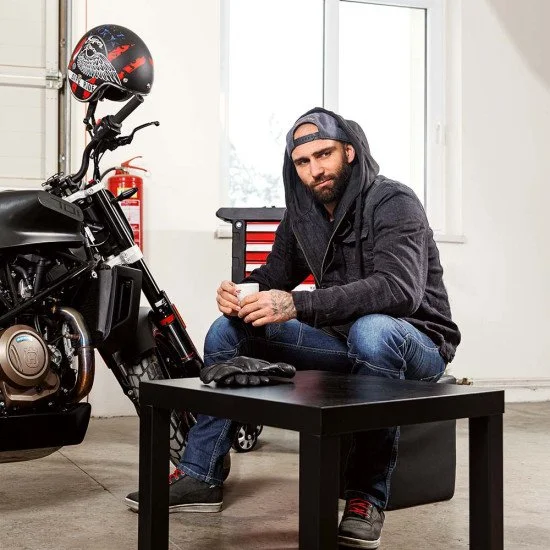Мъжки мото дънки W-TEC Oliver - Син