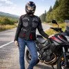 Дамско мото яке W-TEC Radana - Черен-сив-червен