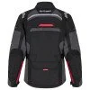 Дамско мото яке W-TEC Radana - Черен-сив-червен