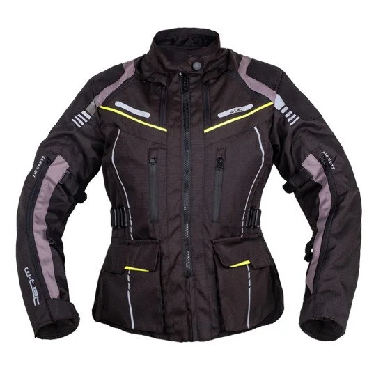 Дамско туристическо мото яке W-TEC Smackton Lady, Сив