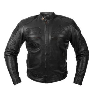 Мъжко кожено мото яке W-TEC Urban Noir Мъжко кожено мото яке W-TEC Urban Noir