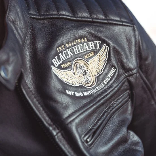Мъжко кожено мото яке W-TEC Black Heart Wings Мъжко кожено мото яке W-TEC Black Heart Wings