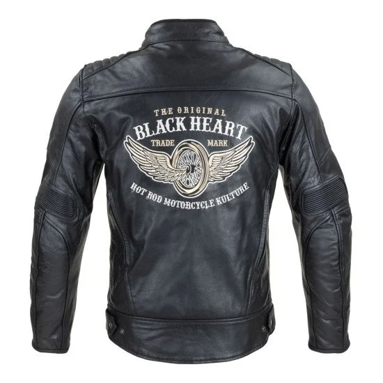 Мъжко кожено мото яке W-TEC Black Heart Wings Мъжко кожено мото яке W-TEC Black Heart Wings