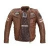Мъжко кожено мото яке W-TEC Milano - Кафяв Мъжко кожено мото яке W-TEC Milano - Кафяв