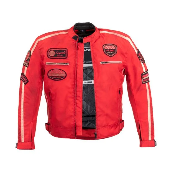 Мъжко текстилно мото яке W-TEC Patriot Red, Червен
