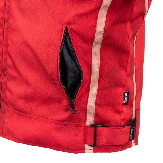 Мъжко текстилно мото яке W-TEC Patriot Red, Червен