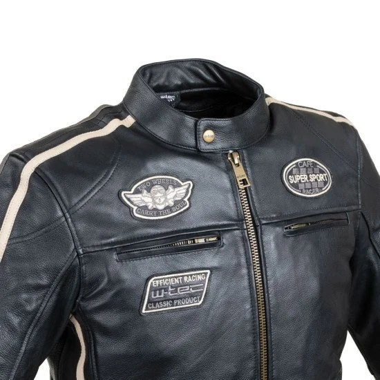 Мъжко кожено мото яке Jacket W-TEC Makso Мъжко кожено мото яке Jacket W-TEC Makso