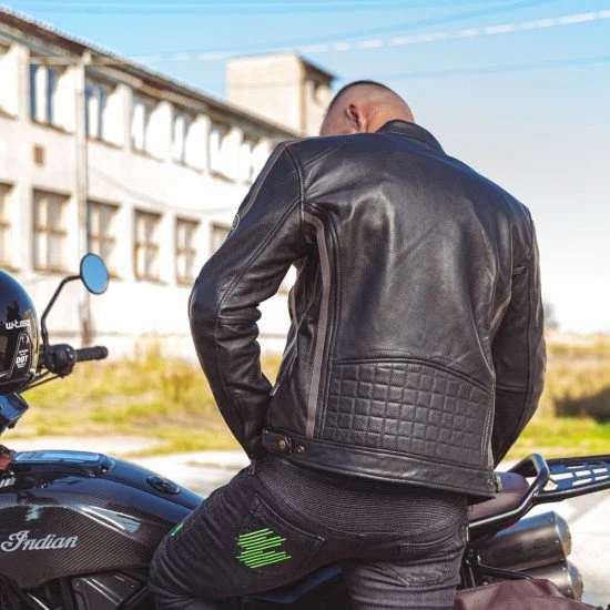 Мъжко кожено мото яке Jacket W-TEC Makso Мъжко кожено мото яке Jacket W-TEC Makso