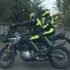 Мъжко мото яке W-TEC Brandon, Черен/Жълт