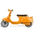 Електрически скутер MOTORETTA D1 PLUS 2000 W - Оранжев Електрически скутер MOTORETTA D1 PLUS 2000 W - Оранжев