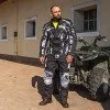 Мъжки мото панталон W-TEC Kaamuf - Черен/камуфлаж