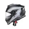 Мото каска W-TEC Integra Graphic - Черен - Бял Мото каска W-TEC Integra Graphic - Черен - Бял