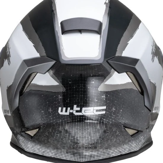 Мото каска W-TEC Integra Graphic - Черен - Бял Мото каска W-TEC Integra Graphic - Черен - Бял